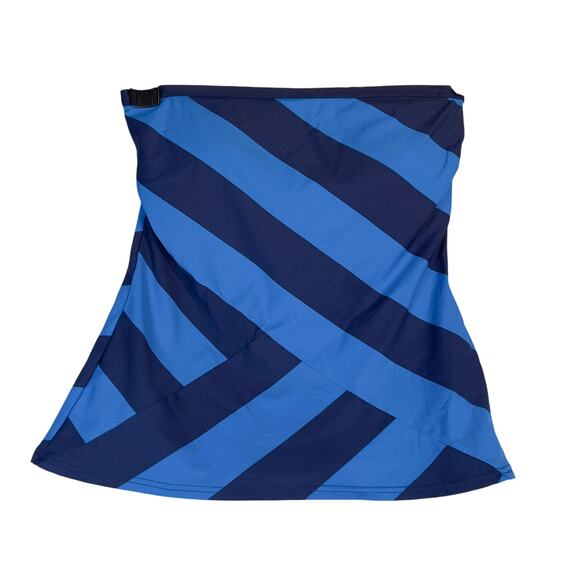 DKNY Donna Karan Swim Top Woman XS Padded Bra Spandex Stretch Bold Geo Stripes - Picture 1 of 15